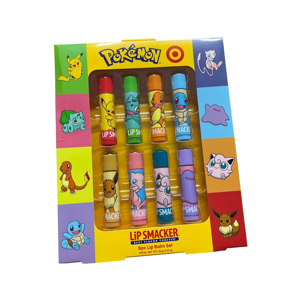 Pokemon Lip Smacker 8pc Lip Balm Gift Set Target Exclusive 30th Anniversary NEW